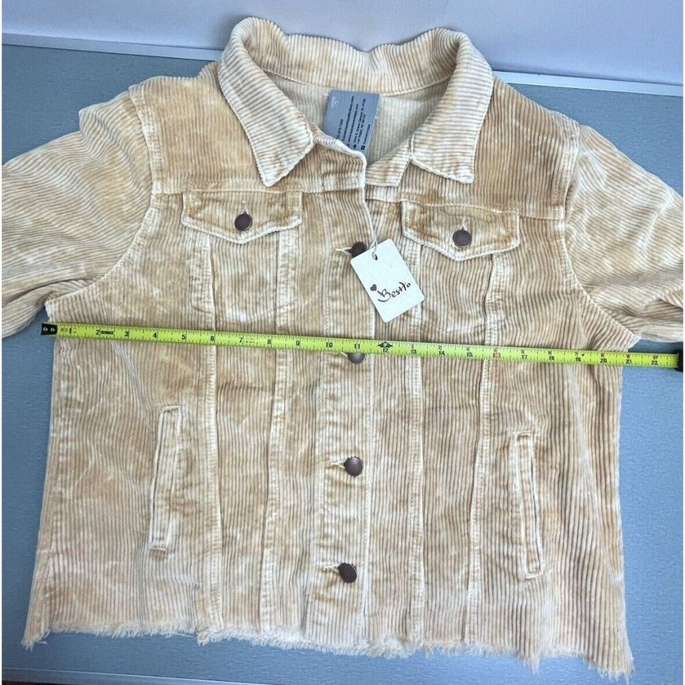 BESTTO Corduroy Jacket Women’s Medium Cropped Size Medium - Picture 14 of 15